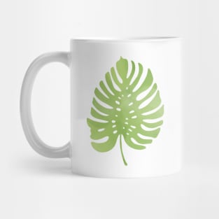 Tropical green Monstera leaf Mug